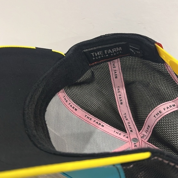 Goorin Bros. Iguana Party Summer Nights Blue/Yellow/Black Trucker - Picture 3 of 5